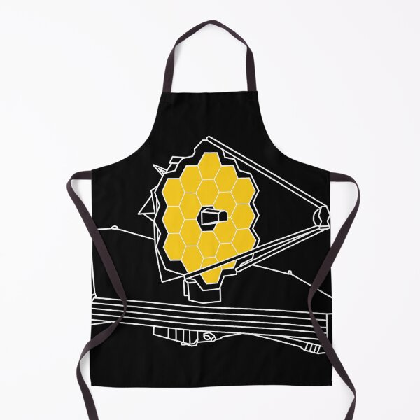 Item preview, James Webb Space Telescope - White Outline with Yellow Highlight designed and sold by anne-dromeda.