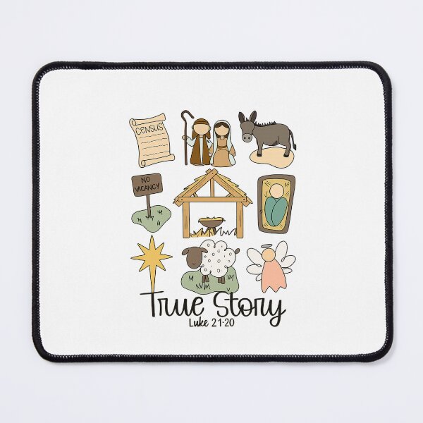 Item preview, True Story – Nativity Scene Christmas Design (Luke 2:1-20) designed and sold by CapyToon.