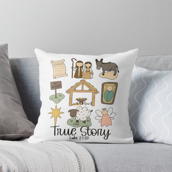 Item preview, True Story – Nativity Scene Christmas Design (Luke 2:1-20) designed and sold by CapyToon.