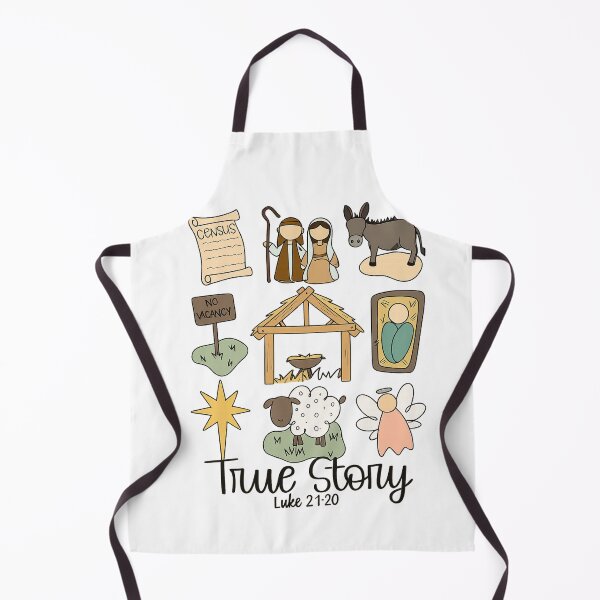 Item preview, True Story – Nativity Scene Christmas Design (Luke 2:1-20) designed and sold by CapyToon.