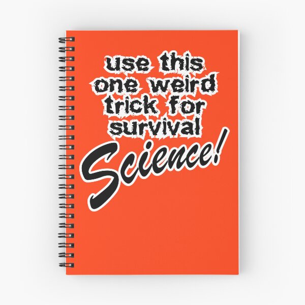 Item preview, use this one weird trick for survival science, red background designed and sold by mntimg.