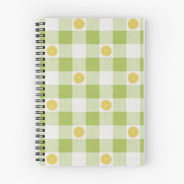 Item preview, Lemon Slices on Lime Green & White Gingham Plaid designed and sold by piptompatternco.