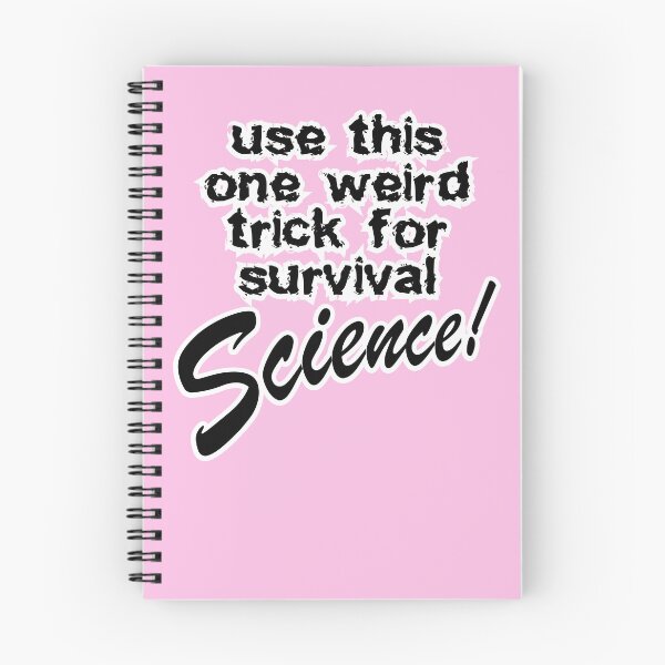 Item preview, use this one weird trick for survival science, pink background designed and sold by mntimg.