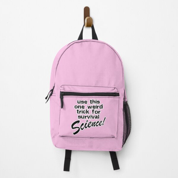 Item preview, use this one weird trick for survival science, pink background designed and sold by mntimg.