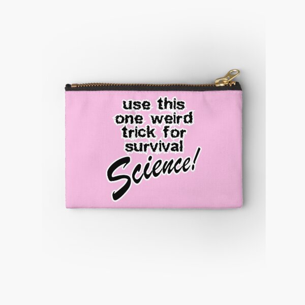 Item preview, use this one weird trick for survival science, pink background designed and sold by mntimg.