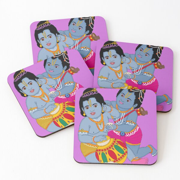 Item preview, Lord Ram and Lord Krishna Digital Artwork | Divine Unity of Avatars | Hindu Spiritual Wall Decor & Gifts designed and sold by Harshit_Digital_Arts.