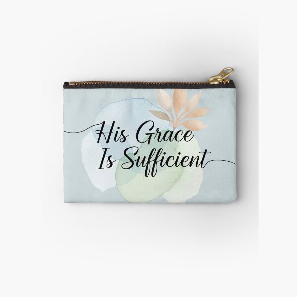 Item preview,  His Grace Is Sufficient 2 Corinthians 12:9 Christian Bible Verse Inspirational Design designed and sold by Gahyl7.