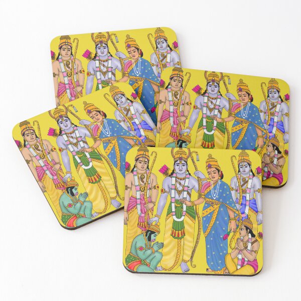 Item preview, Lord Ram Darbar Digital Painting | Shri Ram Court Artwork | Hindu Wall Decor & Devotional Gifts designed and sold by Harshit_Digital_Arts.