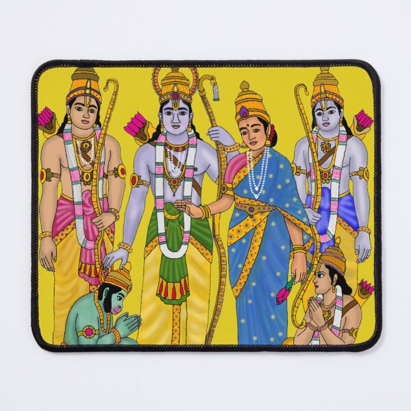 Item preview, Lord Ram Darbar Digital Painting | Shri Ram Court Artwork | Hindu Wall Decor & Devotional Gifts designed and sold by Harshit_Digital_Arts.