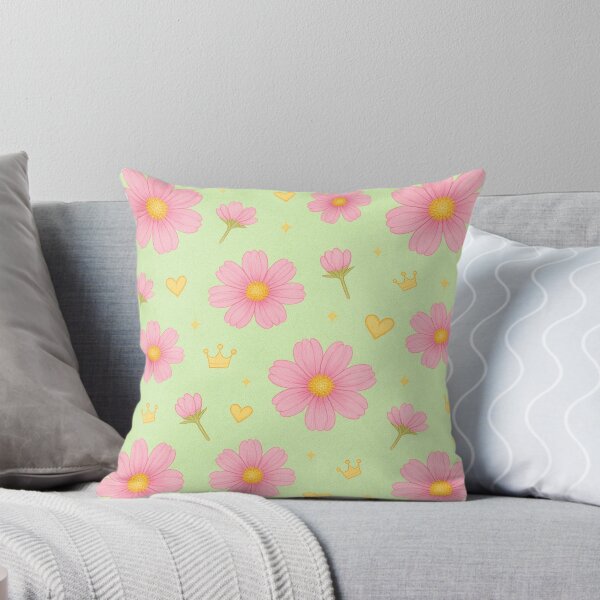 Item preview, Pink Cosmos Floral Pattern - Green designed and sold by HIMEKARI.