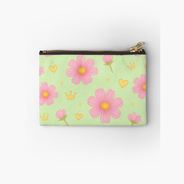 Item preview, Pink Cosmos Floral Pattern - Green designed and sold by HIMEKARI.