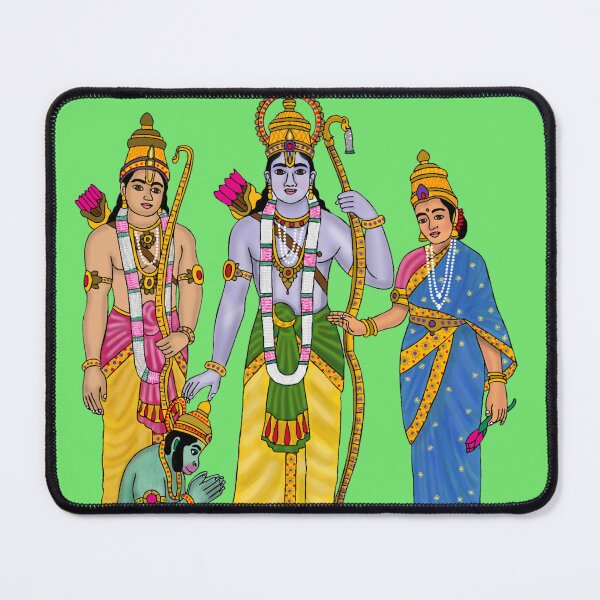 Item preview, Lord Ram Darbar Digital Painting | Shri Ram Court Artwork | Hindu Wall Decor & Devotional Gifts designed and sold by Harshit_Digital_Arts.