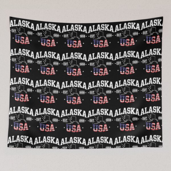 Item preview, Alaska Vintage Retro Typography Design 2025 Flag American designed and sold by someraargelia.
