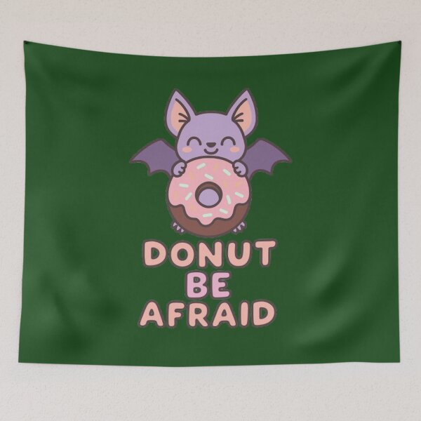 Item preview, Cute Bat with Donut Pun – Funny Halloween Comfort Gift designed and sold by kakaworld.