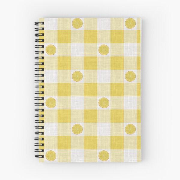 Item preview, Lemon Slices on Sunshine Yellow & White Gingham Plaid designed and sold by piptompatternco.
