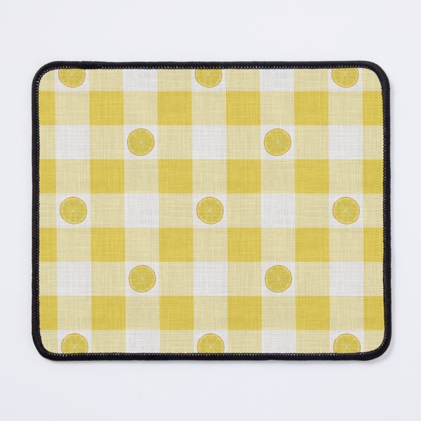 Item preview, Lemon Slices on Sunshine Yellow & White Gingham Plaid designed and sold by piptompatternco.