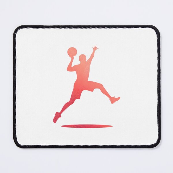 Item preview, An animated basketball player displays impressive athleticism, hopping dynamically and skillfully_red paint designed and sold by Aariq.