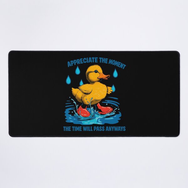 Item preview, Appreciate the Moment – Cute Duck with Boots designed and sold by CleanQuotes.