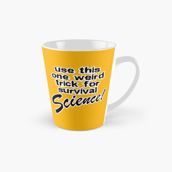 Item preview, use this one weird trick for survival science, orange background designed and sold by mntimg.