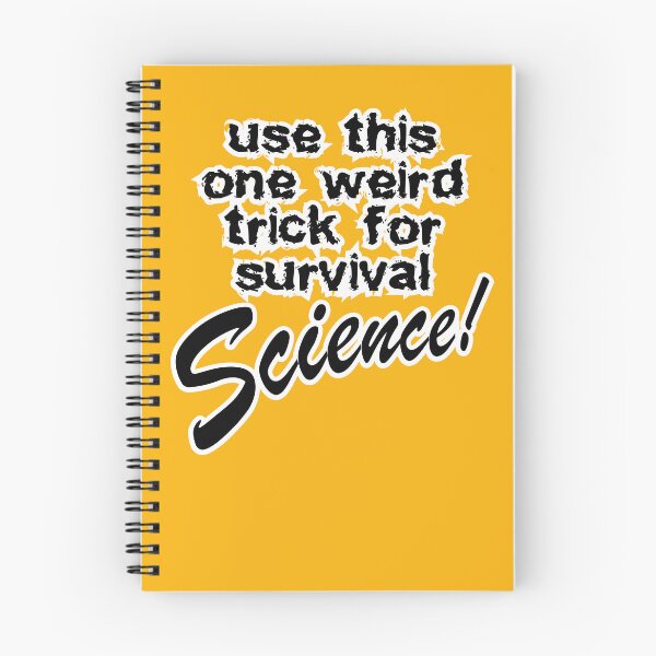 Item preview, use this one weird trick for survival science, orange background designed and sold by mntimg.