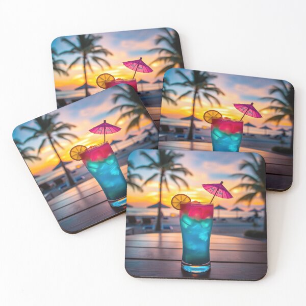 Item preview, Refreshing Cocktail Beach Vibes designed and sold by CTM ArtStudio.