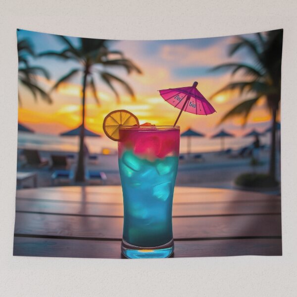 Item preview, Refreshing Cocktail Beach Vibes designed and sold by CTM ArtStudio.