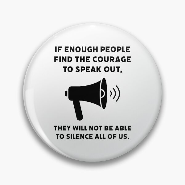 Item preview, They will not be able to silence us.  designed and sold by Rachel the Artist .