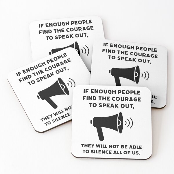 Item preview, They will not be able to silence us.  designed and sold by Rachel the Artist .