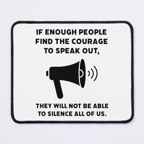 Item preview, They will not be able to silence us.  designed and sold by Rachel the Artist .