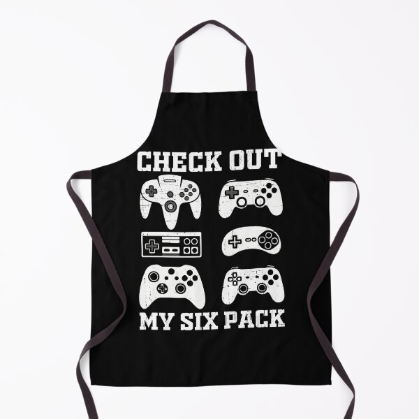 Item preview, Check Out My Six Pack | Funny Gaming Controllers Parody Gamer Shirt designed and sold by The Loved Label.