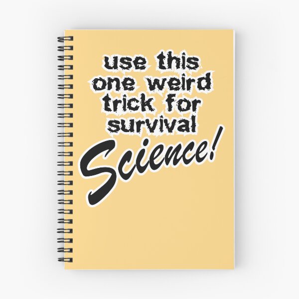 Item preview, use this one weird trick for survival science, peach background designed and sold by mntimg.