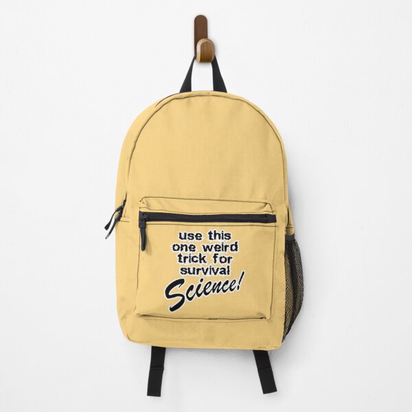 Item preview, use this one weird trick for survival science, peach background designed and sold by mntimg.