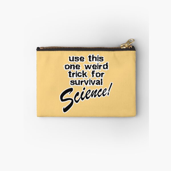 Item preview, use this one weird trick for survival science, peach background designed and sold by mntimg.