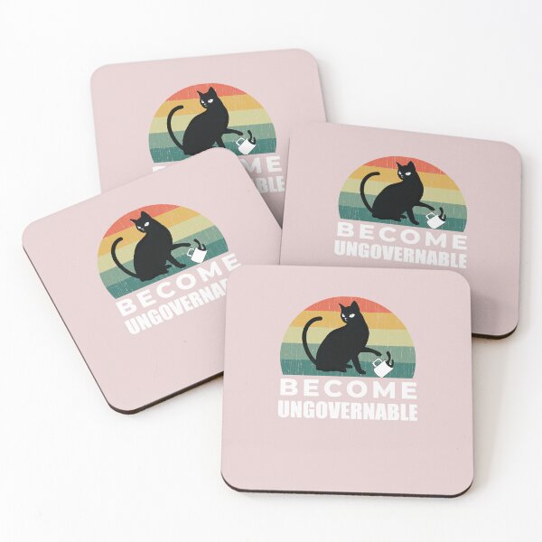 Item preview, Become-Ungovernable-Cat-Drink designed and sold by AdaliBoudjedra1.