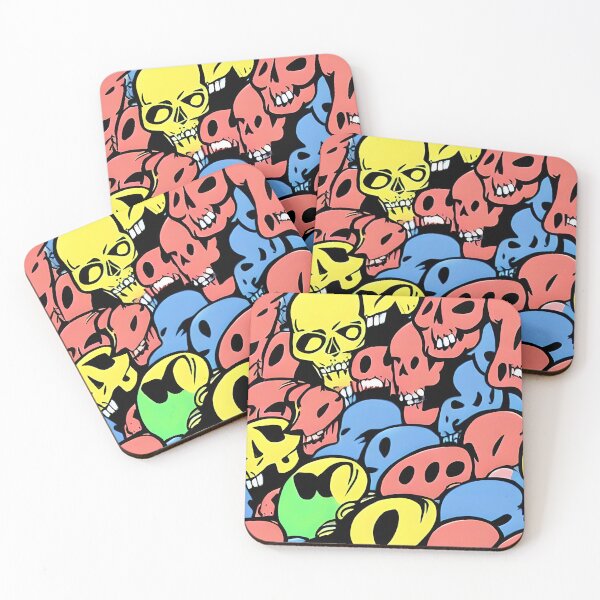 Item preview, Colorful Mutant Skulls 2 - Seamless Pattern designed and sold by Chubuter.