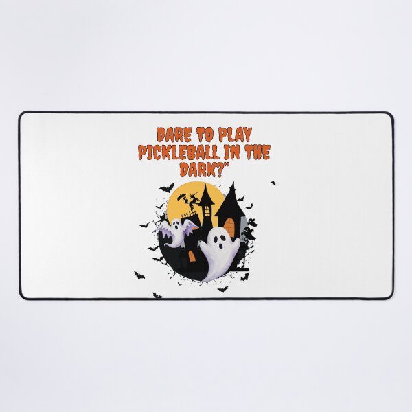 Item preview, Pickleball Ghost Design – Dare to Play in the Dark | Spooky Halloween Pickleball Art, Funny Ghost and Bat Graphic, Player Gift designed and sold by Ninopic Creations.