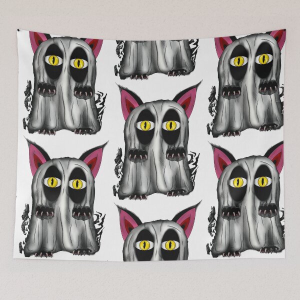 Item preview, Spooky Kawaii Kitty: “Meow-Boo” the Ghost Cat designed and sold by eXo-Designs.