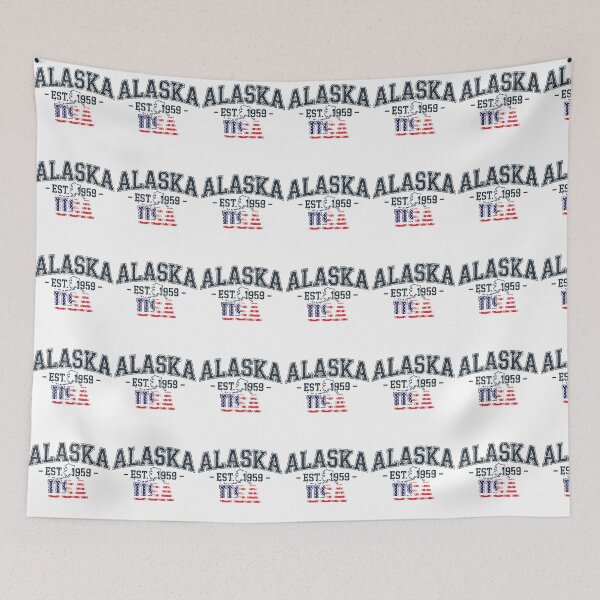 Item preview, Alaska Vintage Retro Typography Design 2025 Flag American designed and sold by someraargelia.