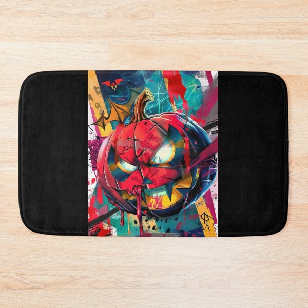 Item preview, AfroNova Halloween Digital Art | Cosmic Graffiti Skeleton & Mask Print | Neon Afrofuturist Wall Decor designed and sold by Blackcanvas444.