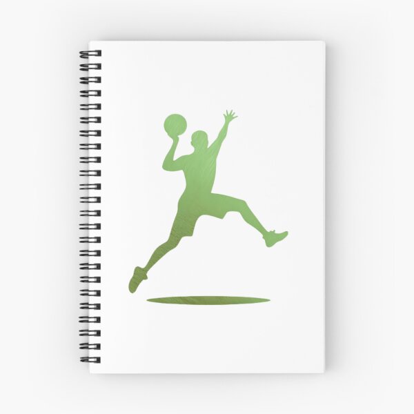 Item preview, An animated basketball player displays impressive athleticism, hopping dynamically and skillfully_green paint designed and sold by Aariq.