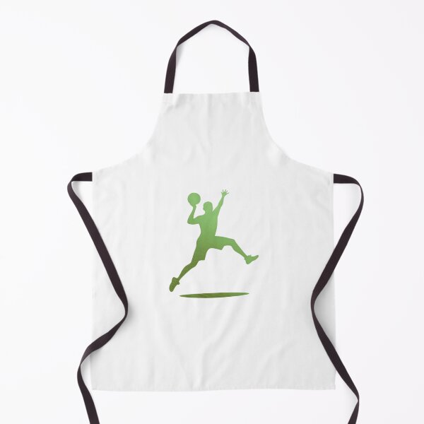 Item preview, An animated basketball player displays impressive athleticism, hopping dynamically and skillfully_green paint designed and sold by Aariq.