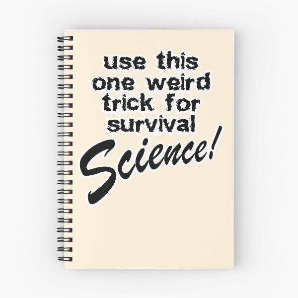 Item preview, use this one weird trick for survival science, cream background designed and sold by mntimg.
