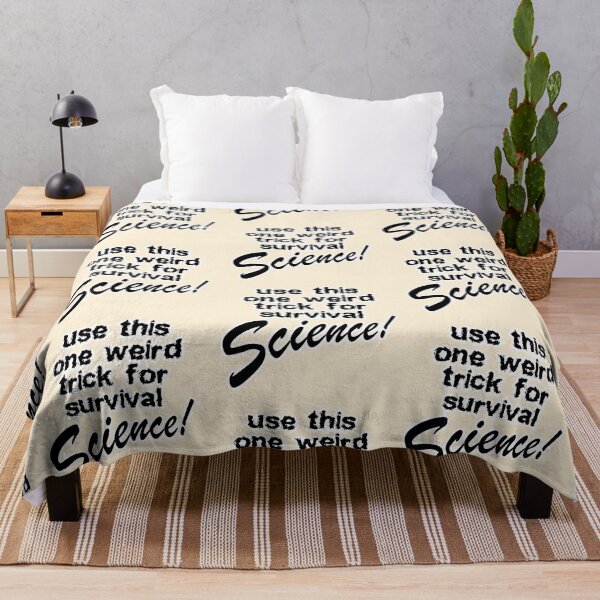 Item preview, use this one weird trick for survival science, cream background designed and sold by mntimg.