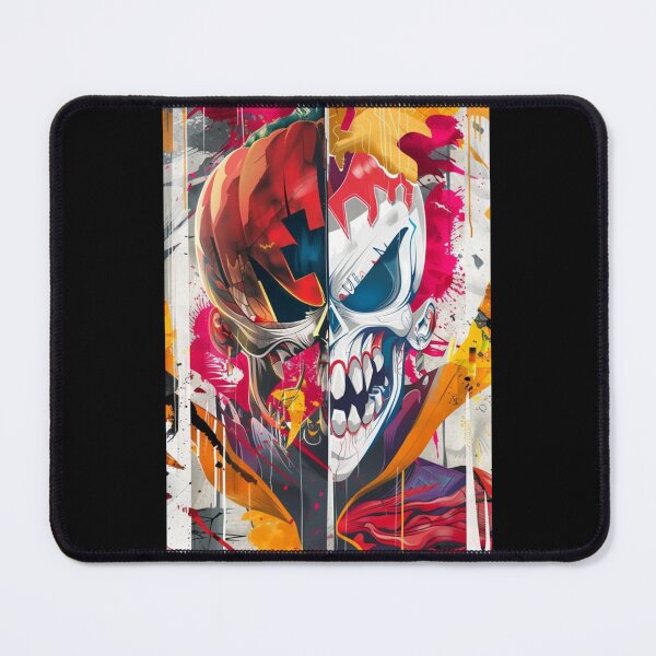 Item preview, AfroNova Halloween Digital Art | Cosmic Graffiti Skeleton & Mask Print | Neon Afrofuturist Wall Decor designed and sold by Blackcanvas444.
