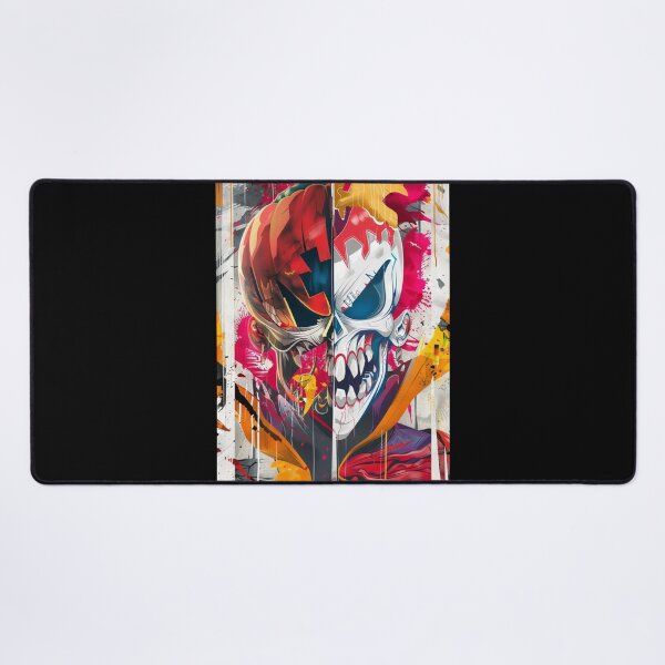 Item preview, AfroNova Halloween Digital Art | Cosmic Graffiti Skeleton & Mask Print | Neon Afrofuturist Wall Decor designed and sold by Blackcanvas444.