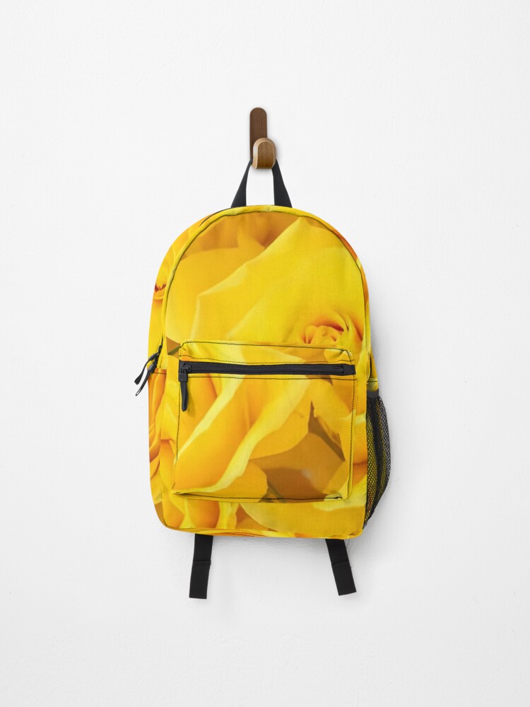 Thumbnail 1 of 3, Backpack, Yellow Roses Floral Texture Pattern designed and sold by Tienda-Vane.