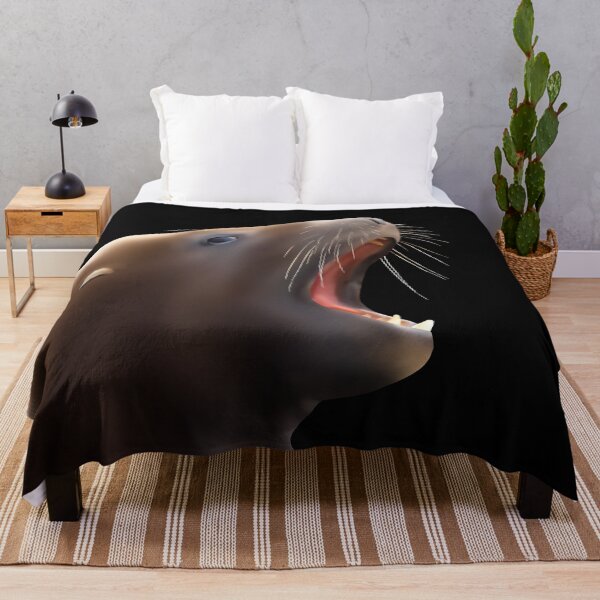 Item preview, Whakahao (male sea lion) yelling designed and sold by GivernyKate.