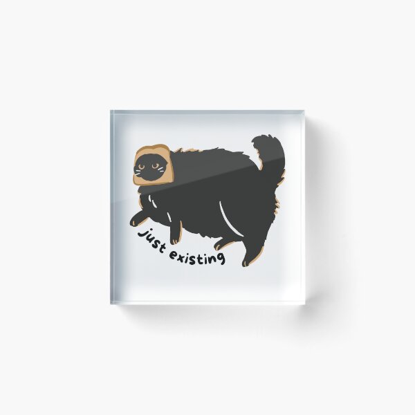 Item preview, Just Existing Cat with Bread on its Head designed and sold by Raven Castro Coloring.