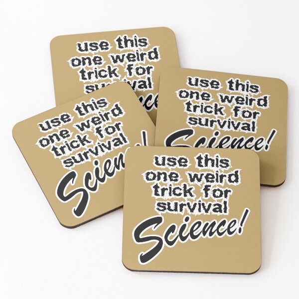 Item preview, use this one weird trick for survival science, tan background designed and sold by mntimg.