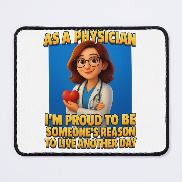 Item preview, As a Physician — Proud to Be Someone’s Reason to Live Another Day designed and sold by GogoVibes.